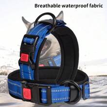 Collar reflectante ajustable para perros pequeños, medianos y grandes con hebilla de seguridad de nailon