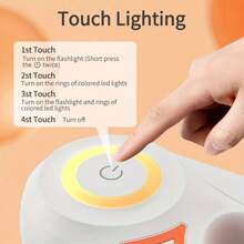 1pc Automatic Retractable Lead Rope, Double Light And Light Dog Leash, 3M/5M Two Sizes, Macaron Color, .Dog Things