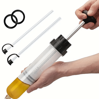 Besper 200/500/1500ml Car Oil Extractor, Car Brake Oil Replacement Tool, Fuel Extraction Pump, Suitable For Manual Oil Extractor Of Cars - Durable Oil Exchange Pump With Hose