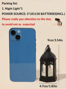 1/4/10pcs Mini Retro Lantern Shaped Decorative Lights, Battery Powered, Indoor Room Tabletop Decor Night Light, Mini Candle Lantern, Suitable For Holidays, Parties, Religious Occasions, Home Decor