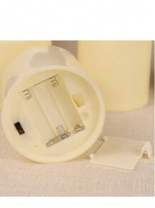 1支LED无焰蜡烛（不含电池），闪烁烛芯（塑料火焰），适用于情人节、婚礼、生日、卧室、各种节日装饰 - 卡其色 - 查看 13