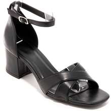 Cross-Strap High Heel Sandals With Buckle, Suitable For Daily Wear - Black - View 2
