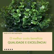 "3 Bouquets Of High Quality Artificial Buchinho Foliage" - màu xanh lá - Xem 6