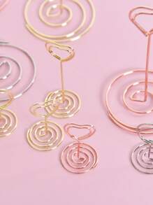 Set de 10 piezas de soportes de tarjetas de escritorio, soportes de visualización, soportes de tarjetas y fotos para la configuración de la mesa, soportes de números de escritorio, soportes de notas de alambre, soportes de números de mesa, soportes de tarjetas de visita, para bodas, aniversarios, fiestas de cumpleaños, centros de mesa, soportes de tarjetas de mesa para fiestas de cumpleaños