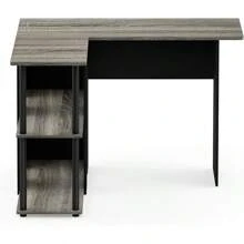 Furinno Descrito para computadora portátil portátil para el portátil para el HOGAR, Americano/Negro - Roble francés gris/negro. - Ver 8
