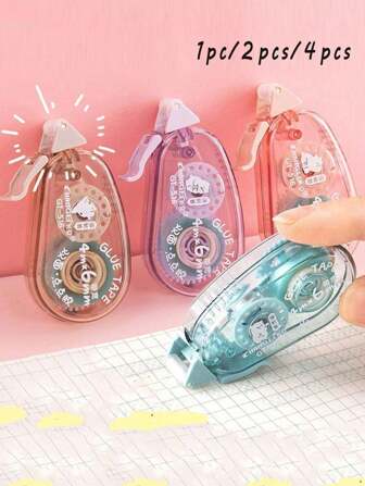 1/2/3/4/8Pcs Double-Sided Adhesive Dots Glue Tape, Acid Free & Archival, DIY Scrapbooking Collage Photo Album School Stationery Supplies Roller Tape,Permanent Tape Roller Tape Runner, Perfect For Adhesive Tape Dispenser For Crafts And Scrapbooking