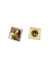 1pc Customized Silver/Gold Round, Heart, Square Metal Brooch Pins, Fashion Clothing Accessory, Gift,Durable,Engraved,Stainless,Colorful,Cute,Adorable,Funny,Y2K,Stylish,Casual,Cuties,Unisex,Custom,Personalized,Unique,Customized,Ideal Gifts For Him,Ideal Gifts For Her,Her,Girlfriend,Friends,Grandparents,Family