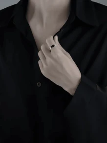 1 Stück verstellbarer offener Ring, hypoallergen kariertes Muster, Unisex Modeaccessoire geeignet für den täglichen Gebrauch und als Geschenk, perfekt für Valentinstag, Weihnachten und Muttertag