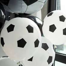 12/20/25pcs/Set Football Themed Latex Balloons, 12 Inch, Birthday Party, Match Victory Celebration Decorations