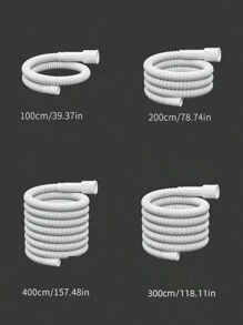 带夹可调节水龙头延长软管，防漏橡胶排水管，适用于空调、洗衣机、浴室、厨房、花园”返校 - 米灰水龍頭延長器 - 查看 3