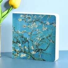 1pc 200-Page Creative Sketch Book, High-Quality Van Gogh Oil Painting Style 20K Professional Hand Drawing Notebook