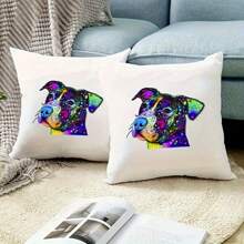 1pc/2pcs/3pcs Pitbull Iron On Heat Transfer Vinyl Stickers - Decor Decals For Clothes, T-Shirt, Hoodies, Pillows, Hats, Bags