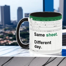 330ml/11oz Ceramic Mug/Coffee Cup/Tea Cup/Milk Cup/Breakfast Cup/Water Cup, Suitable For Office - Dual Color Black - View 11