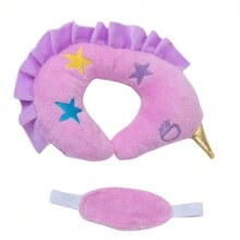 18 英寸美国女孩娃娃配件：眼罩和 U 形枕头 - 紫色 - 查看 9