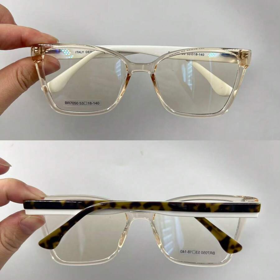 Women's Square Eyeglass Frame BR7050 - Rượu sâm banh - Xem 1