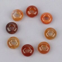 2 件/批天然石珠多色算盘形状大孔散珠适用于珠宝制作 DIY 项链手链配件 - Beads - 查看 12