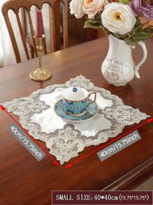 1件涤纶绣花杯垫 - 彩色 - 查看 4