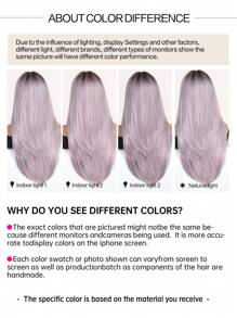 26-Inch Multi-Layer Straight Hair Synthetic Heat-Resistant Fiber Wig For Women's Daily Party Birthday Wear - Mauve Purple - View 8