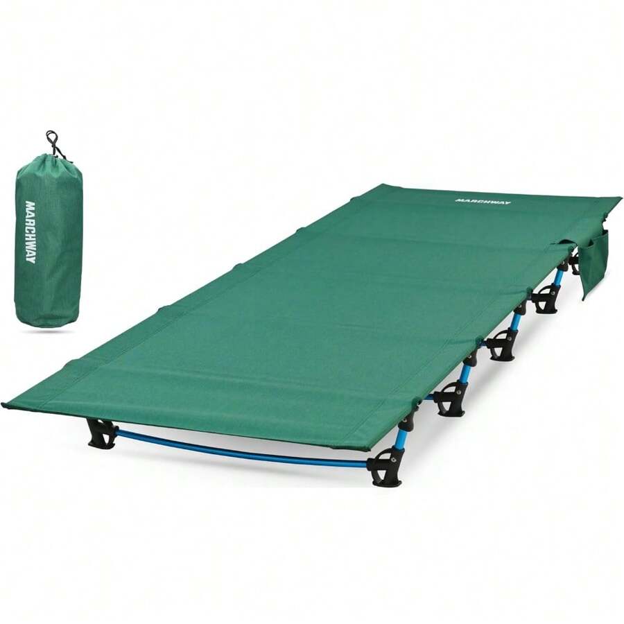 Local Shipping/ Ultralight Folding Tent Camping Cot Bed, Portable Compact For Outdoor Travel, Base Camp, Hiking, Mountaineering, Lightweight Backpacking (Army Green) - Green - View 1