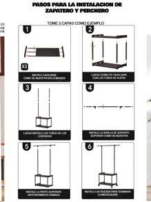 Estante para Ropa con Amplio Espacio y Diseño Versátil para Mantener tu Ropa Ordenada - Estante para Ropa que Optimiza el Espacio y Facilita la Organización de tus Prendas - Multicolor - Ver 9