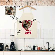 1 pièce Tablier de chef personnalisé avec photo pour hommes et femmes. Tablier de chef de cuisine personnalisé avec image drôle. Tablier de cuisine imperméable personnalisé avec photo, logo, nom. Parfait cadeau pour maman