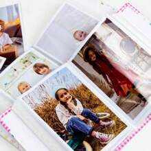 1 件 4D 布质 6 英寸 100 页相册，带有可爱的小红心、透明塑料保护套、儿童/婴儿记忆相册、返校、学校用品