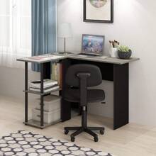 Furinno Descrito para computadora portátil portátil para el portátil para el HOGAR, Americano/Negro - Roble francés gris/negro. - Ver 3