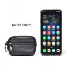 MUCHSHEEP Soft Sheepskin Change Key Bag Unisex Black Wallet For Men Wallet Mini Wallet Purse Wallet Coin Wallet - Black - View 7