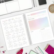 iscool Colors Sweet Stripes Colors Spiral Notebook For Women - 紫丁香 - 查看 9