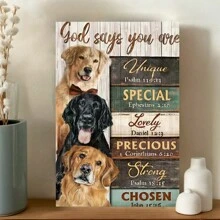 Framed   Decor, Funny Dog Canvas Decor Wall Art For Bedroom Living Room Home Walls DecorationRoom, Living Room, Kitchen, A Festive Touch For Valentine's And New Yea Decor
