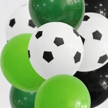 12/20/25pcs/Set Football Themed Latex Balloons, 12 Inch, Birthday Party, Match Victory Celebration Decorations