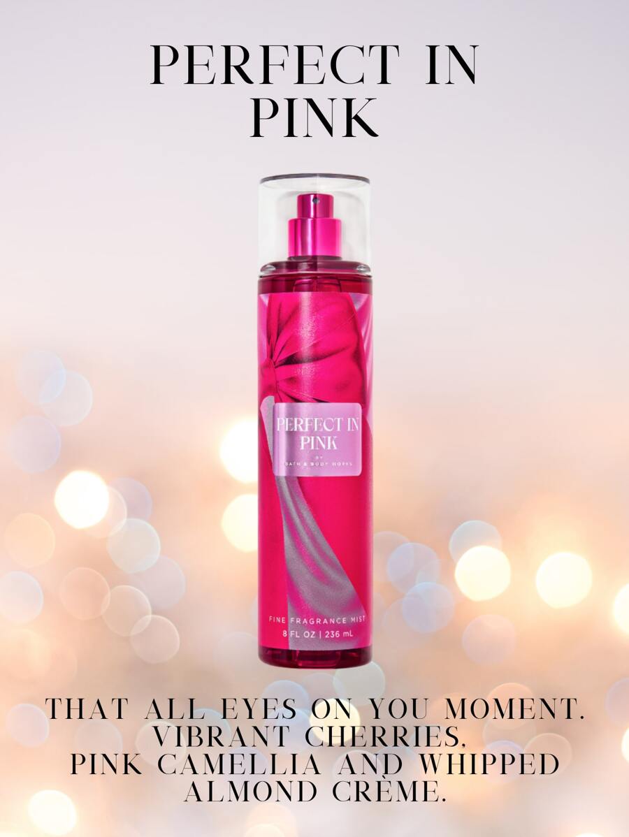 Bath & Body Works Bath And Body Works BBW Fine Fragrance Body Mist - Perfect In Pink - View 1