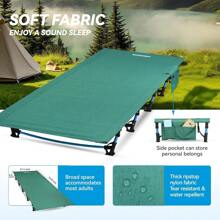 Local Shipping/ Ultralight Folding Tent Camping Cot Bed, Portable Compact For Outdoor Travel, Base Camp, Hiking, Mountaineering, Lightweight Backpacking (Army Green) - Green - View 3