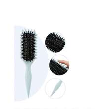 卷发定型刷野猪鬃毛顺发刷打结头发梳子定型卷发理发沙龙造型工具 - 彩色 - 查看 8
