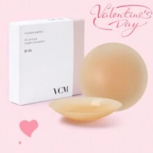 QTEEN TIME Women's Reusable Waterproof Nipple Patches, Women's Underwear Women's Comfortable Bra Set, Invisible Self-Adhesive Nipple Patches, Valentine's Day