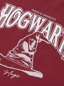 Harry Potter Kids Tween Boys' Short-Sleeve T-Shirt, Classic Letter Design T-Shirts
