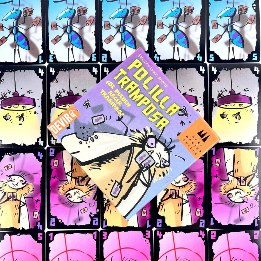 Serie "Polilla tramposa": Cucaracha real alemana, Polilla tramposa, Avispa tramposa, Invasión de langostas, MORDIDA 20, Cartas de juego de mesa "Fiesta de cucarachas y babosas", Juegos de mesa, Juegos, Juegos para adultos