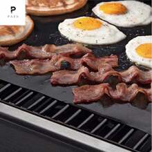 Almohadilla de barbacoa antiadherente de Teflon - Negro - Ver 3
