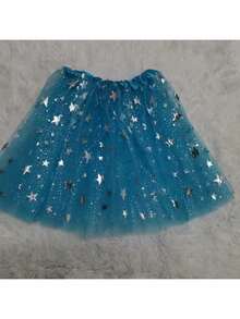 Tulle Skirt With Star Details Carnival Tutu A-9 - 藍色 - 查看 2