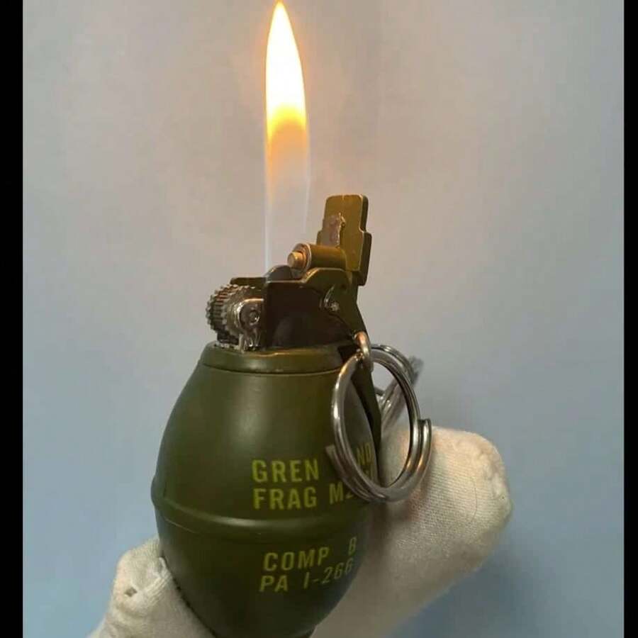 Encendedor Llavero en forma de granada Kampak Recargable - LISO - Ver 1