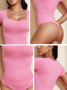 1 pieza Conjunto de moldeador de Body entero y liso con control de abdomen para mujer, malla reductora para la cintura