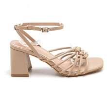 Casual Fashion Versatile Chunky Heel Open Toe Women Sandals - Beige - View 2