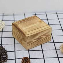 Caja de madera sin terminar con tapa deslizante, caja de madera de nuez de la India natural para tarjetas, caja de joyas para almacenamiento y decoración del hogar, de vuelta al colegio - Multicolor - Ver 11