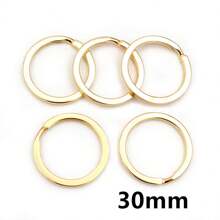 20Pcs 25-30mm Metal Key Ring Laveros Clasp Findings Key Chain Split Ring DIY Jewelry Making Accessories Findings - Split Ring - View 25