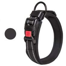 Collar reflectante ajustable para perros pequeños, medianos y grandes con hebilla de seguridad de nailon