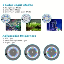LED Clip-On Aquarium Light, 8W Waterproof USB Powered Fish Tank Light, 360° Flexible Adjustable Aquarium Light For Fish/Plants