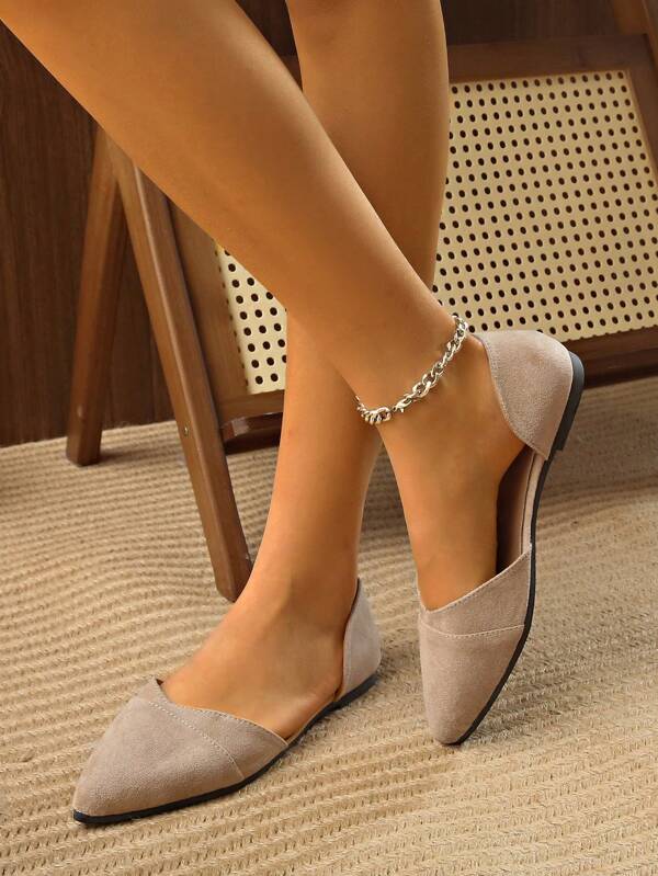 Zapatos planos para mujer, zapatos informales de punta redonda de fácil puesta, zapatos livianos y cómodos