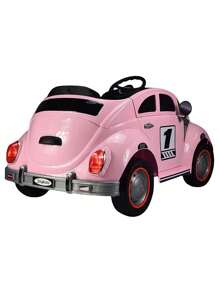 Joykoo Carro a Control Remto Montable para Niños Vocho Electrico luz 12V - Rosa - Ver 7