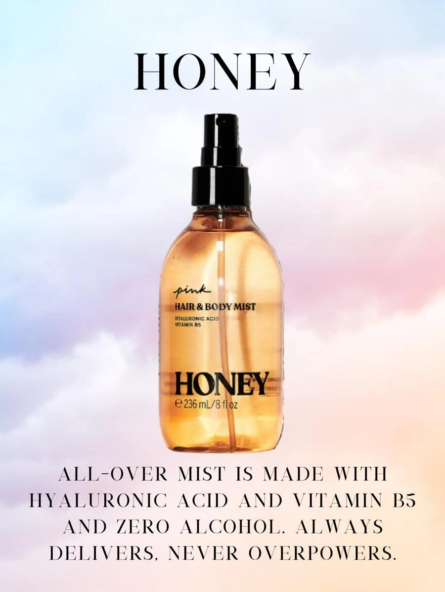 Victoria's Secret Victoria's Secret VS Body Mist Fine Fragrances Pink Perfume Starlit Love Spell - Mật ong hồng - Xem 1