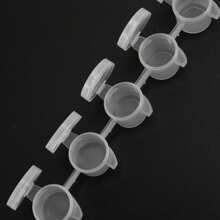 240Pieces Empty Paint Pot, 40 Strips Acrylic Mini Container Storage With Lids For Arts And Crafts 3Ml - Multicolor - View 9